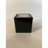 POSACENERE CUBO 8x8cm DESIGN Bruno Munari Danese MELAMMINA ALLUMINIO NERO 1957
