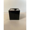 POSACENERE CUBO 8x8cm DESIGN Bruno Munari Danese MELAMMINA ALLUMINIO NERO 1957