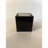 POSACENERE CUBO 8x8cm DESIGN Bruno Munari Danese MELAMMINA ALLUMINIO NERO 1957