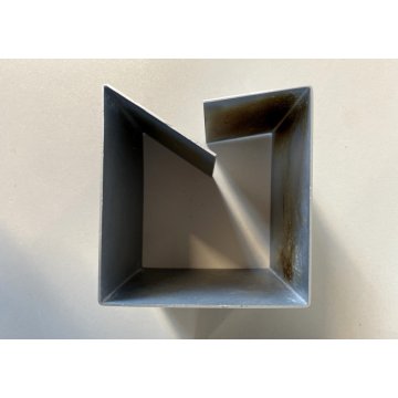POSACENERE CUBO 8x8cm DESIGN Bruno Munari Danese MELAMMINA ALLUMINIO NERO 1957