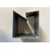 POSACENERE CUBO 8x8cm DESIGN Bruno Munari Danese MELAMMINA ALLUMINIO NERO 1957