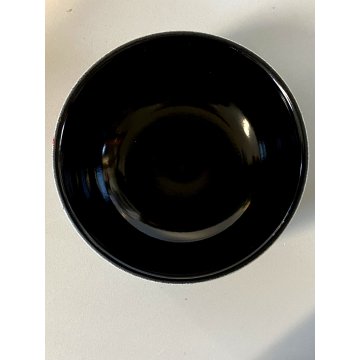 CIOTOLA Emilio Scanavino TIRATURA 42/50 CERAMICA SMALTATA NERO ROSSO ø 13x7 cm