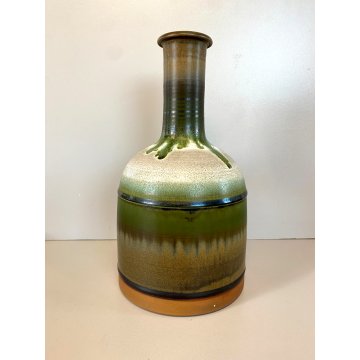 VASO BOTTIGLIA GRES SMALTATO CERAMICA Arcore Nanni Valentini MODERN DESIGN '70