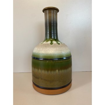 VASO BOTTIGLIA GRES SMALTATO CERAMICA Arcore Nanni Valentini MODERN DESIGN '70