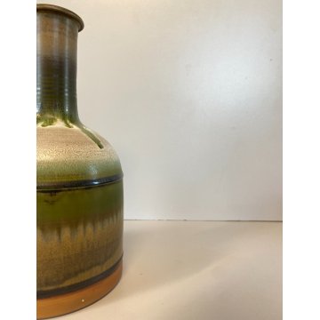 VASO BOTTIGLIA GRES SMALTATO CERAMICA Arcore Nanni Valentini MODERN DESIGN '70