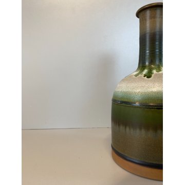 VASO BOTTIGLIA GRES SMALTATO CERAMICA Arcore Nanni Valentini MODERN DESIGN '70