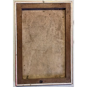 DIPINTO OLIO TELA Corrado Selvini RITRATTO MASCHILE FIGURA ASTRATTA '900