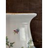 VASO PORCELLANA CINESE FAMILLE ROSE ANSE FIORI PEONIE GALLI VERDE CELADON XX sec