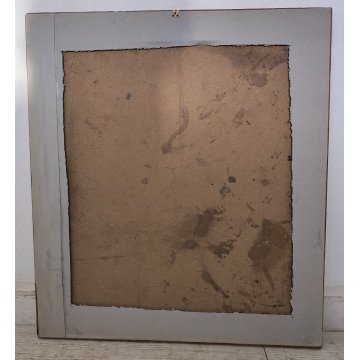 QUADRO DIPINTO olio tavola Carlo Monti Arona NATURA MORTA Fiori Lago Maggiore