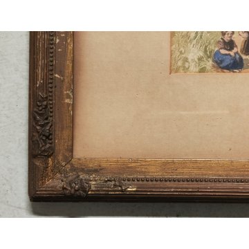 ANTICO QUADRO DIPINTO ACQUERELLO S. Martino PAESAGGIO Abbazia inglese Londra 800