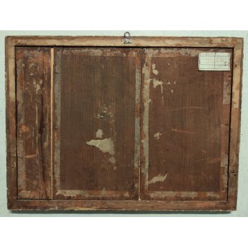 ANTICO QUADRO DIPINTO ACQUERELLO S. Martino PAESAGGIO Abbazia inglese Londra 800