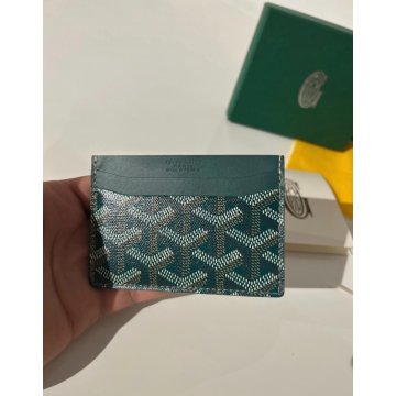 PORTAFOGLIO GOYARD VERDE SAINT SULPICE GREEN PORTA CARTE MADE IN FRANCE