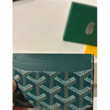 PORTAFOGLIO GOYARD VERDE SAINT SULPICE GREEN PORTA CARTE MADE IN FRANCE