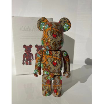 BEARBRICK KEITH HARING SPECIAL 100% & 400% WORLD WIDE TOUR 3 MEDICOM TOY