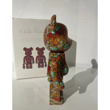 BEARBRICK KEITH HARING SPECIAL 100% & 400% WORLD WIDE TOUR 3 MEDICOM TOY