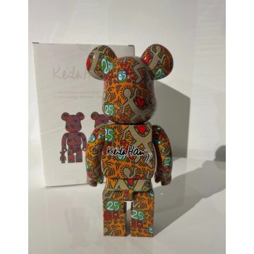 BEARBRICK KEITH HARING SPECIAL 100% & 400% WORLD WIDE TOUR 3 MEDICOM TOY