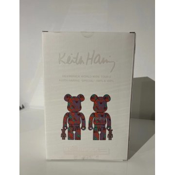 BEARBRICK KEITH HARING SPECIAL 100% & 400% WORLD WIDE TOUR 3 MEDICOM TOY