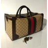 BORSA GUCCI VINTAGE DA VIAGGIO SHERRY LINE TROUSSE BAG TOILE BOSTON 24H BORSONE