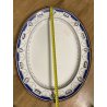 ANTICO PIATTO OVALE 54x43cm CERAMICA Minton "Coins" SERVING PLATE IMPERO '800 UK