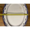 ANTICO PIATTO OVALE 54x43cm CERAMICA Minton "Coins" SERVING PLATE IMPERO '800 UK