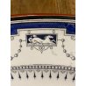ANTICO PIATTO OVALE 54x43cm CERAMICA Minton "Coins" SERVING PLATE IMPERO '800 UK
