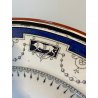 ANTICO PIATTO OVALE 54x43cm CERAMICA Minton "Coins" SERVING PLATE IMPERO '800 UK