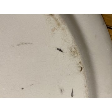 ANTICO PIATTO OVALE 54x43cm CERAMICA Minton "Coins" SERVING PLATE IMPERO '800 UK