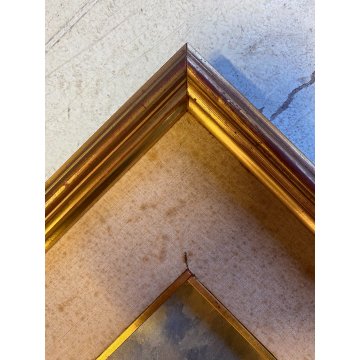 QUADRO DIPINTO OLIO N. Costanzi PAESAGGIO MARINO Faraglioni Capri TRAMONTO