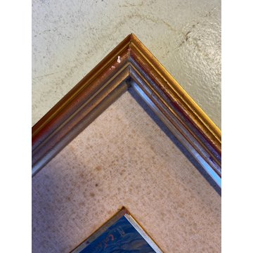 QUADRO DIPINTO OLIO N. Costanzi PAESAGGIO MARINO Faraglioni Capri TRAMONTO