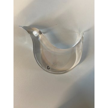SCULTURA UCCELLO LUCITE TRASPARENTE DESIGN Silvio Russo Guzzini PLEXIGLASS '70