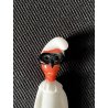 PENNA IMMERSIONE VETRO SOFFIATO Murano MASCHERA Pulcinella COMMEDIA SOUVENIR
