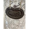 SET 3 ETICHETTE VINTAGE BAR CRYSTAL DECANTER LABELS Brandy Goga Cherry PELTRO