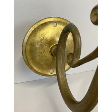 APPLIQUE  VETRO Murano ROSTRATO BULLICANTE Barovier STRUTTURA OTTONE MID CENTURY