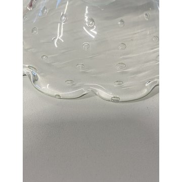 APPLIQUE  VETRO Murano ROSTRATO BULLICANTE Barovier STRUTTURA OTTONE MID CENTURY