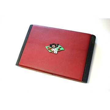 SET CASINO' VINTAGE GIOCO CARTE SCACCHI DAMA POKER ROULETTE MIDCENTURY GAME BOX