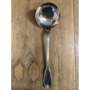 VINTAGE SET POSATE 12 pers - 37 Pz METAL BLANC SFAM Gabriel Guy FRANCE Art Decò