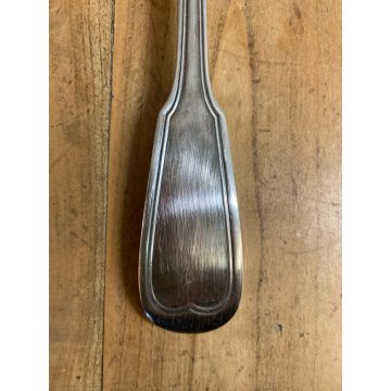 VINTAGE SET POSATE 12 pers - 37 Pz METAL BLANC SFAM Gabriel Guy FRANCE Art Decò