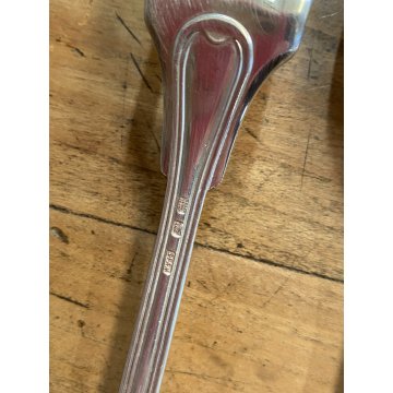 VINTAGE SET POSATE 12 pers - 37 Pz METAL BLANC SFAM Gabriel Guy FRANCE Art Decò