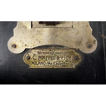 ANTICO ORGANETTO ORGANO a MANOVELLA Phonix C. Maffei e figli MILANO PRIMO '900
