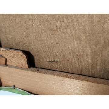 ANTICO QUADRO DIPINTO olio tela 1941 Egidio Riva PAESAGGIO Santa Maria Maggiore