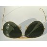 RARO RAY BAN anni 50 VINTAGE Bausch Lomb 10k GOLD FILLED occhiali sole AVIATOR