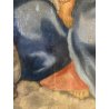 ANTICO DIPINTO OLIO MADONNA GESU BAMBINO MESSAGGIO ai SANTI RELIGIOSO '600/'700