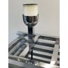 LAMPADA da TAVOLO CROMATA R. Rega o G. Sciolari METAL TABLE LAMP 20x20 cm '70