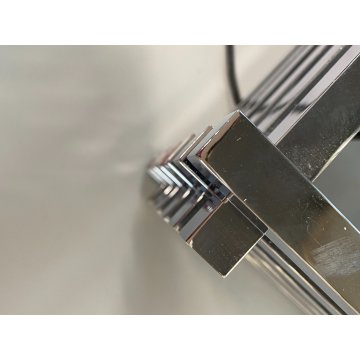 LAMPADA da TAVOLO CROMATA R. Rega o G. Sciolari METAL TABLE LAMP 20x20 cm '70