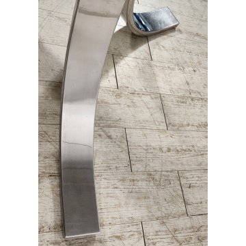 DADA Industrial Design TAVOLO VINTAGE ROTONDO Acciaio Vetro ø 130 cm ANNI 70