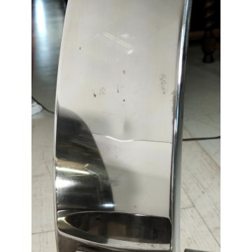 DADA Industrial Design TAVOLO VINTAGE ROTONDO Acciaio Vetro ø 130 cm ANNI 70