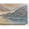 ANTICO QUADRO DIPINTO P. Bonnard OLIO TELA 1900 PAESAGGIO Lago di Como BELLAGIO