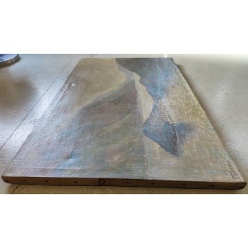 ANTICO QUADRO DIPINTO P. Bonnard OLIO TELA 1900 PAESAGGIO Lago di Como BELLAGIO