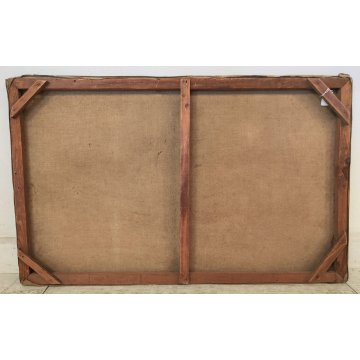 ANTICO QUADRO DIPINTO P. Bonnard OLIO TELA 1900 PAESAGGIO Lago di Como BELLAGIO