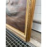ENORME GRANDE QUADRO RITRATTO NOBIL UOMO MILANESE H 263 CM OLIO SU TELA FIRMATO